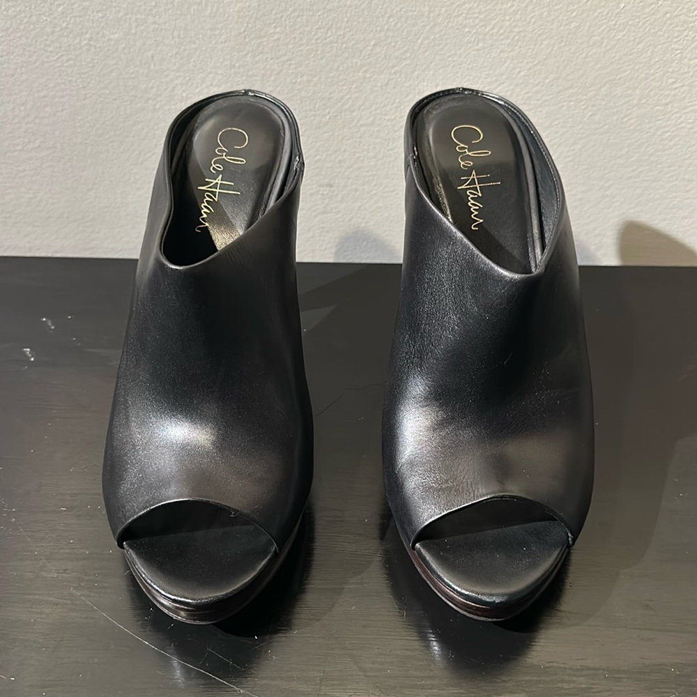 Cole Haan peep toe heel sandals